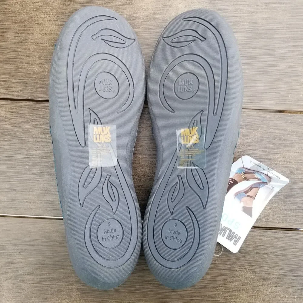 NWT Muk Luks Sport Women Sandy Sport Shoe Turquoise Sandal Size 9 Style 120010